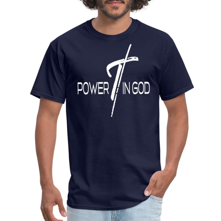 Graphic T-shirt Power in God Print - Mens | T-Shirts