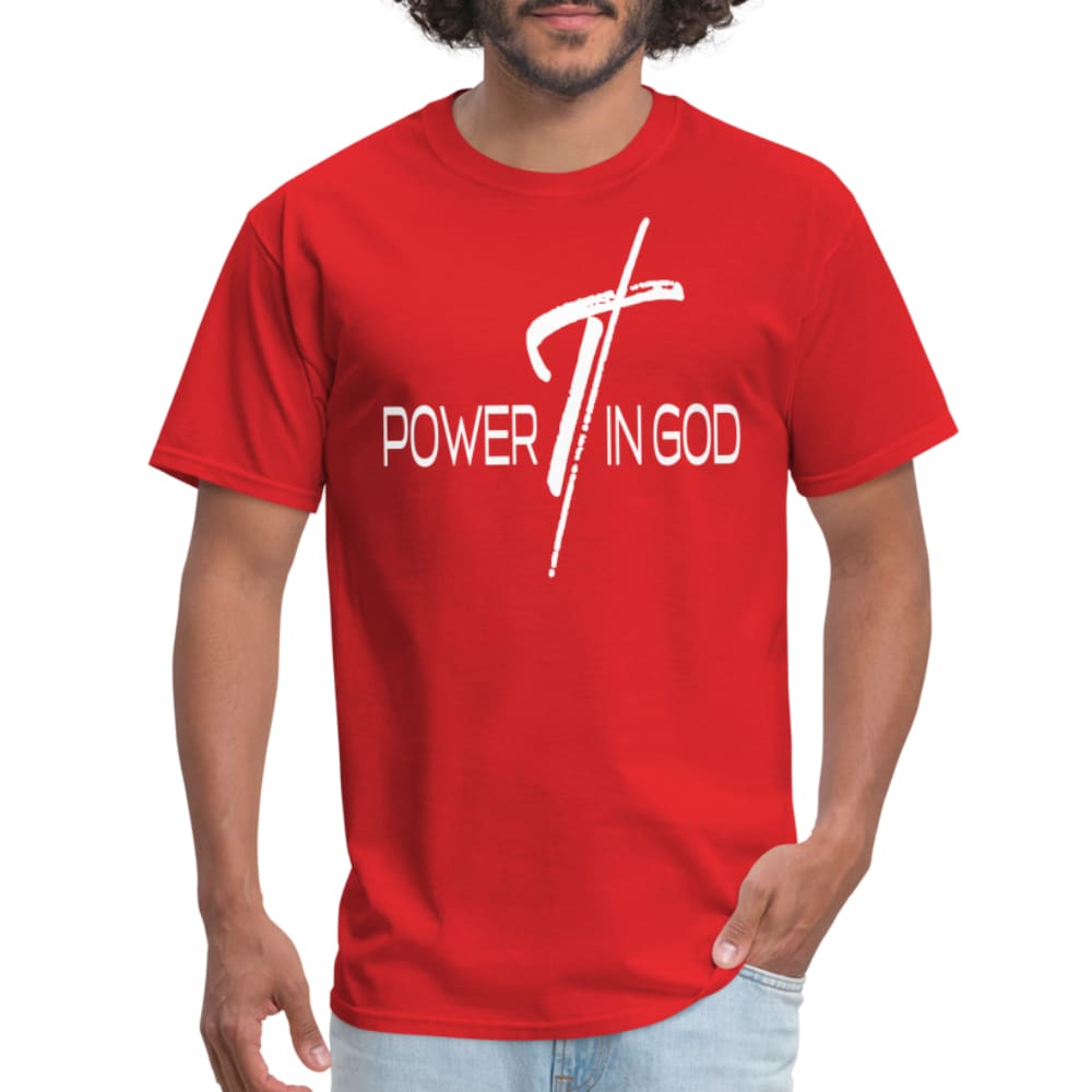 Graphic T-shirt Power In God Print - Mens | T-Shirts