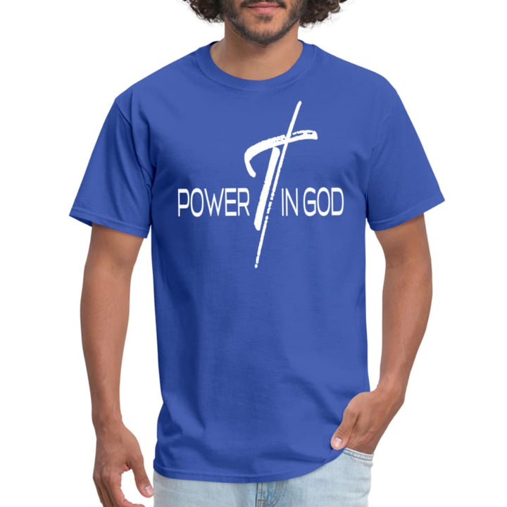 Graphic T-shirt Power in God Print - Mens | T-Shirts