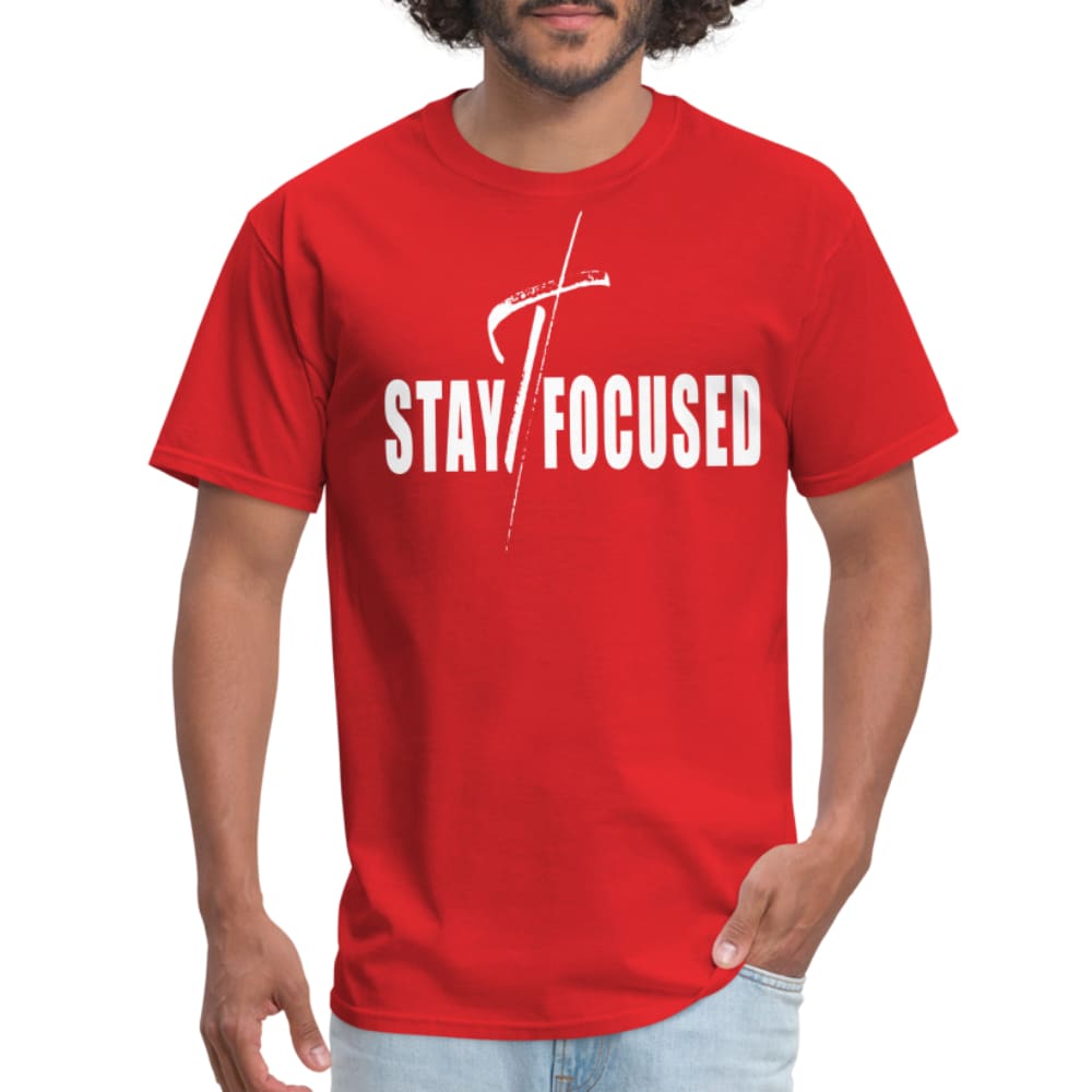 Mens T-shirt Stay Focused Motivational Inspiration - Mens | T-Shirts