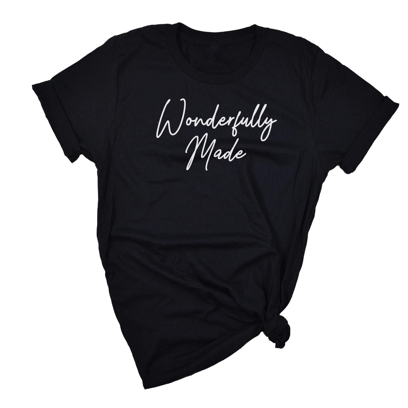 Graphic Tee Wonderfully Made Word Art Womens Curvy T-shirt - Womens | T-Shirts