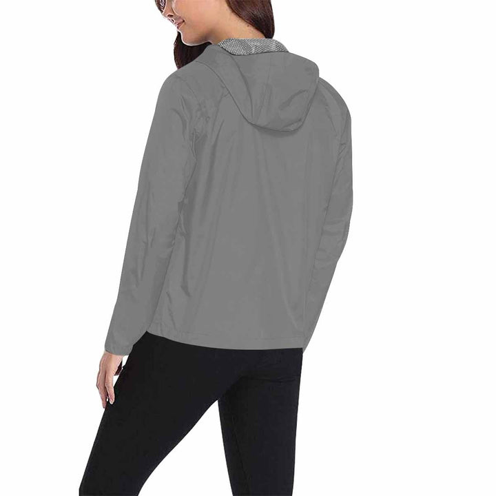 Gray Hooded Windbreaker Jacket - Men / Women - Mens | Jackets | Windbreakers