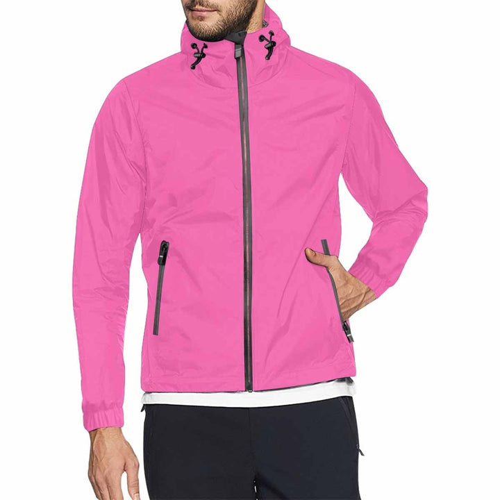 Hot Pink Hooded Windbreaker Jacket - Men / Women - Mens | Jackets | Windbreakers