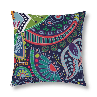 Indoor Or Outdoor Throw Pillow Blue Floral - S2 - Decorative | Throw Pillows |