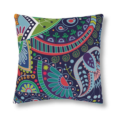 Indoor Or Outdoor Throw Pillow Blue Floral - S2 - Decorative | Throw Pillows |