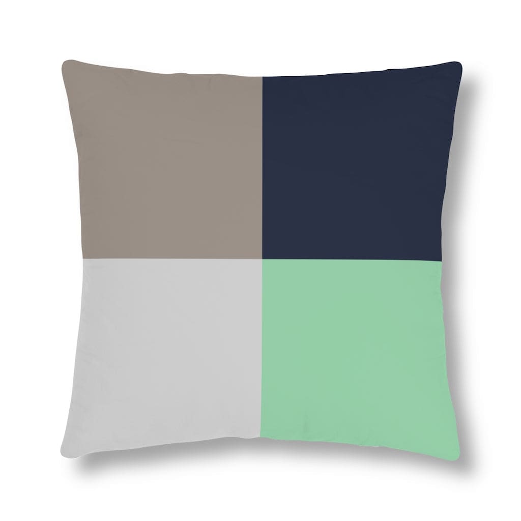Indoor Or Outdoor Throw Pillow For Home Or Housewarming Gift Beige And Grey