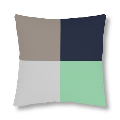Indoor Or Outdoor Throw Pillow For Home Or Housewarming Gift Beige And Grey