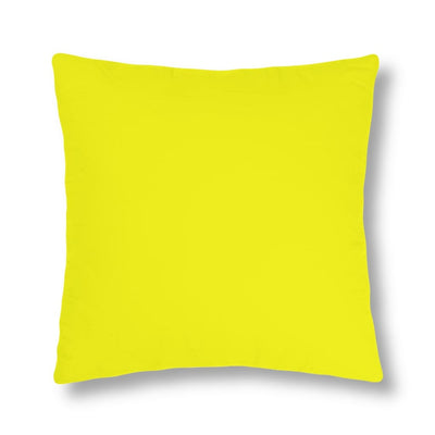 Indoor Or Outdoor Throw Pillow For Home Or Housewarming Gift Bright Yellow -