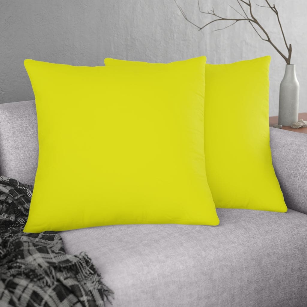 Indoor Or Outdoor Throw Pillow For Home Or Housewarming Gift Bright Yellow -