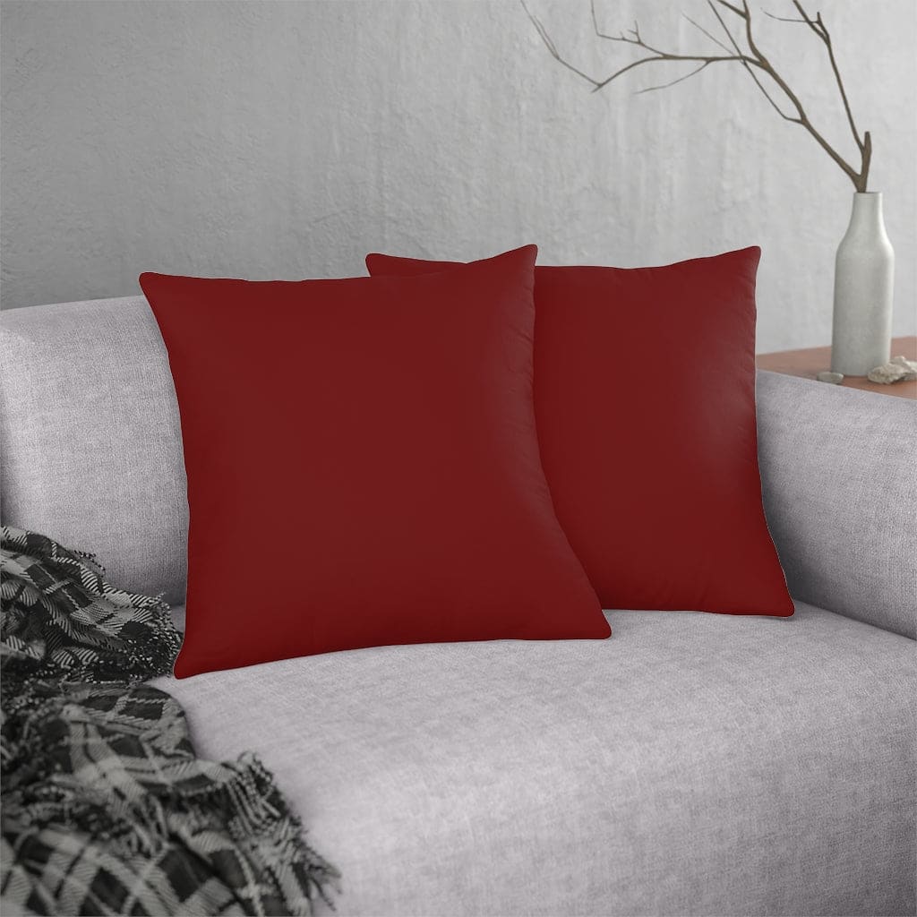 Indoor Or Outdoor Throw Pillow For Home Or Housewarming Gift Maroon Red -