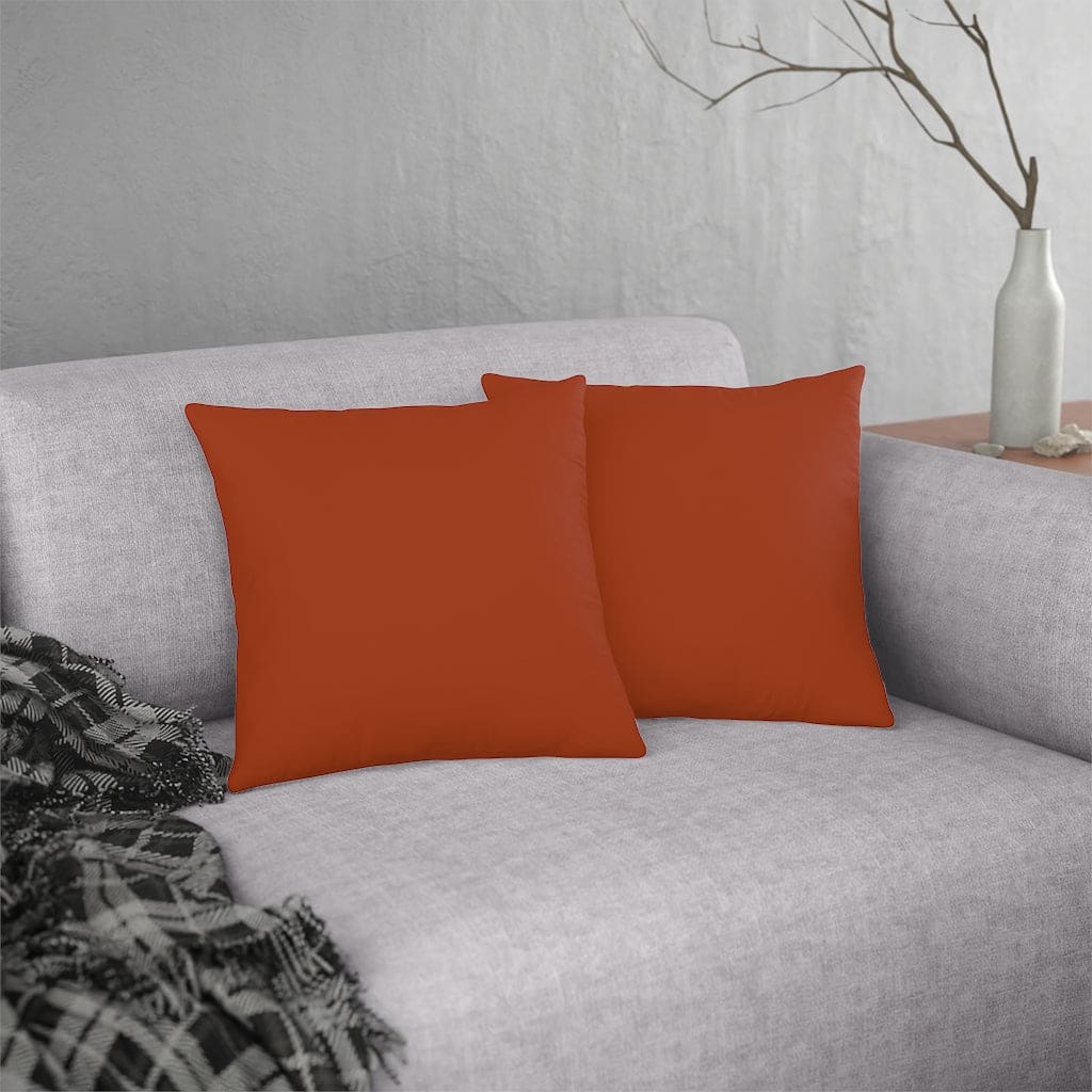 Indoor Or Outdoor Throw Pillow For Home Or Housewarming Gift Rust Brown -