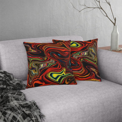 Indoor Or Outdoor Throw Pillow Multicolor Marble Print - Decorative | Throw