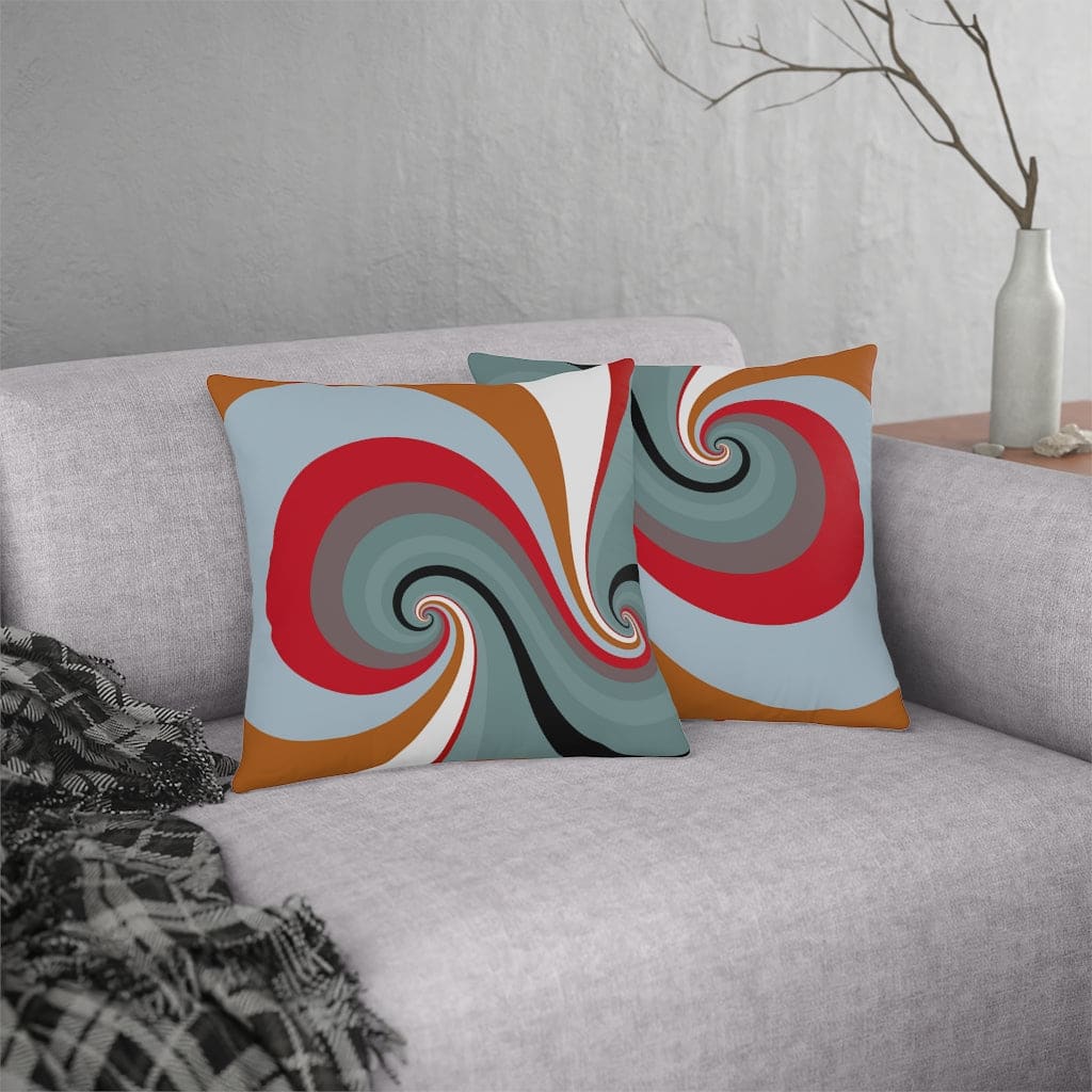 Indoor Or Outdoor Throw Pillow Retro Multicolor Vintage Print S11 - Decorative |