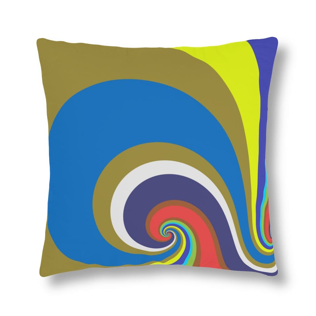 Indoor Or Outdoor Throw Pillow Retro Multicolor Vintage Print S3 - Decorative |