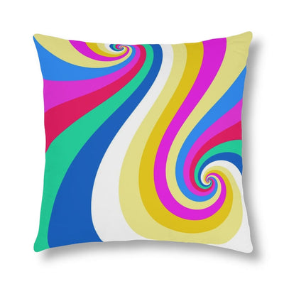 Indoor Or Outdoor Throw Pillow Retro Multicolor Vintage Print S9 - Decorative |
