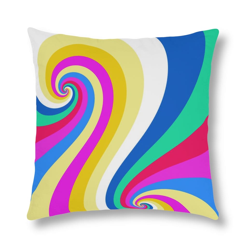 Indoor Or Outdoor Throw Pillow Retro Multicolor Vintage Print S9 - Decorative |
