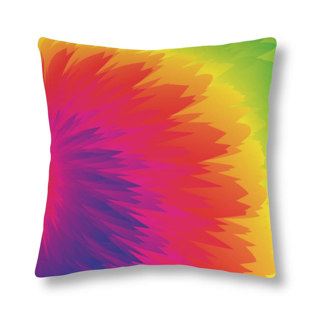 Indoor Or Outdoor Throw Pillow Tye Dye Geometric Print - Decorative | Throw