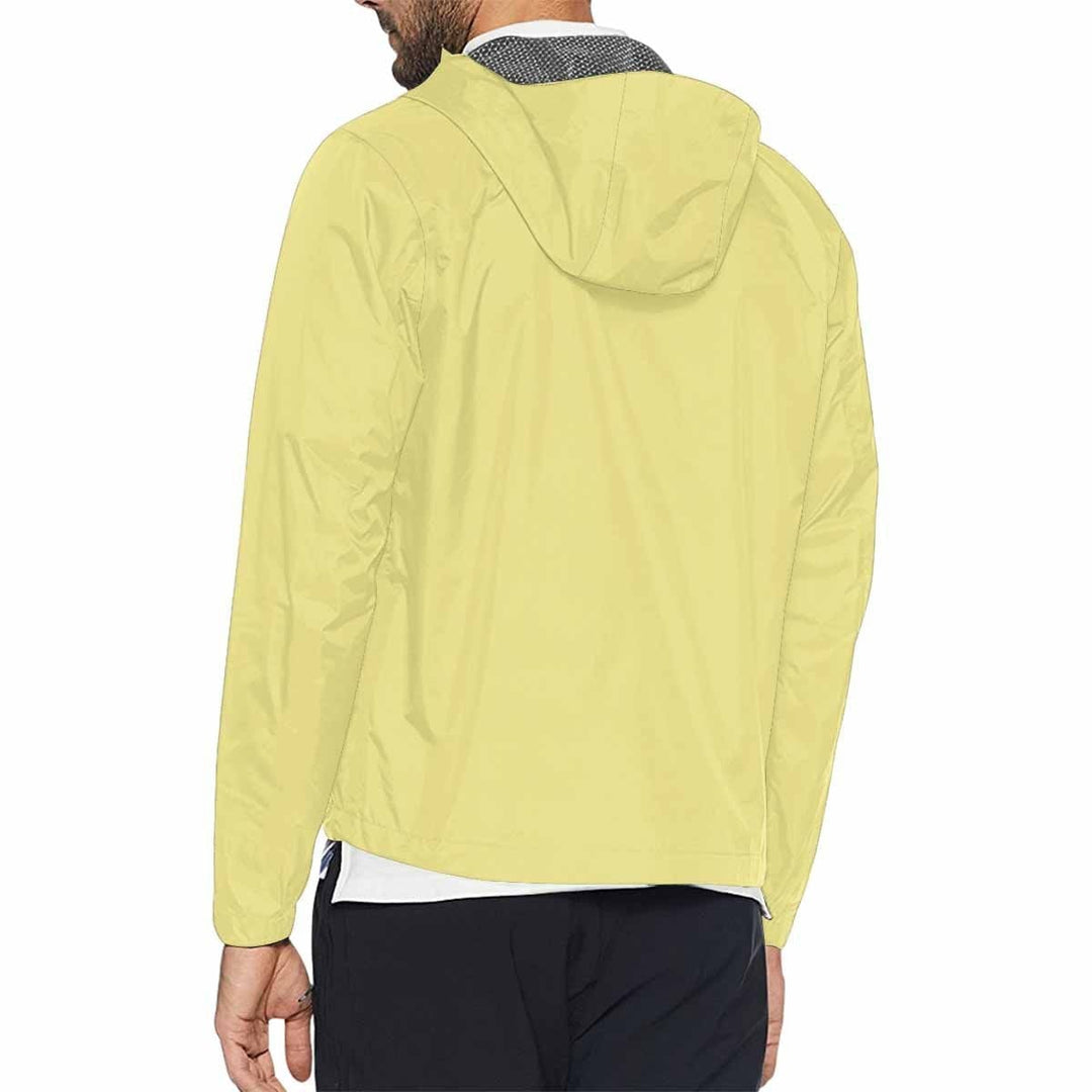 Khaki Yellow Hooded Windbreaker Jacket - Men / Women - Mens | Jackets