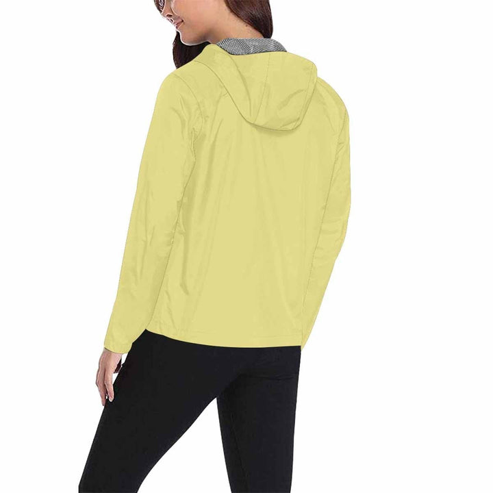 Khaki Yellow Hooded Windbreaker Jacket - Men / Women - Mens | Jackets