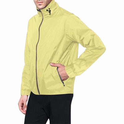 Khaki Yellow Hooded Windbreaker Jacket - Men / Women - Mens | Jackets