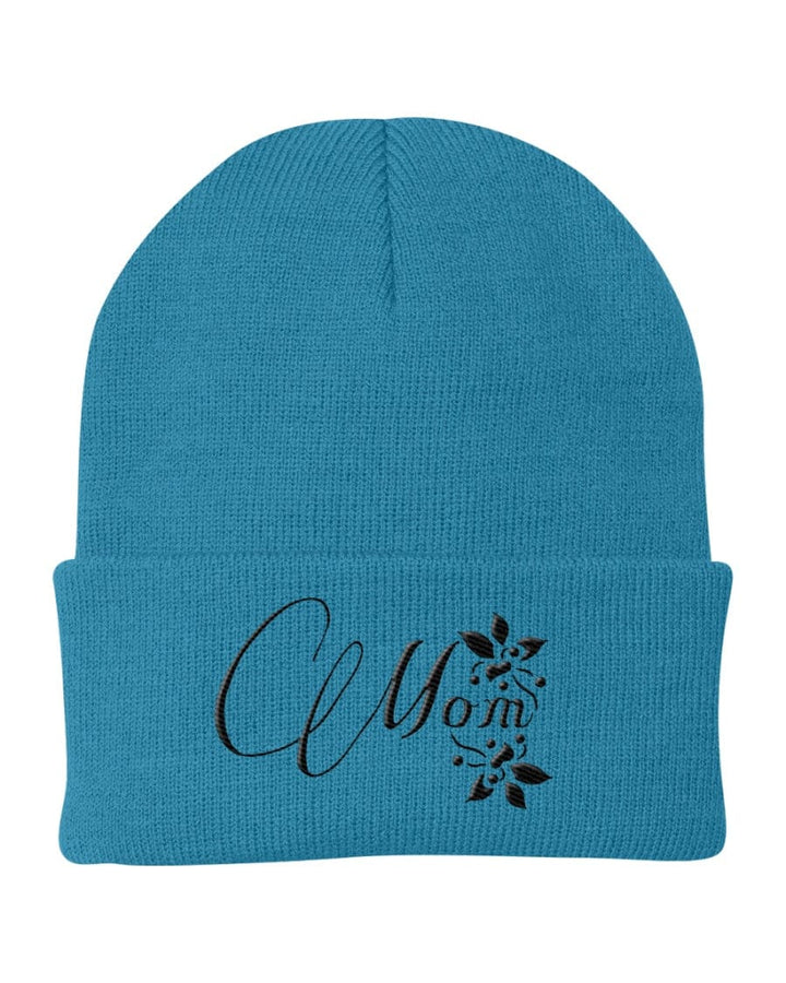 Knit Cap / Mom Embroidered Hat - Unisex | Embroidered Knit Hats