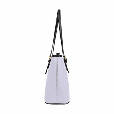 Large Leather Tote Shoulder Bag - Lavender Purple - Bags | Leather Tote Bags