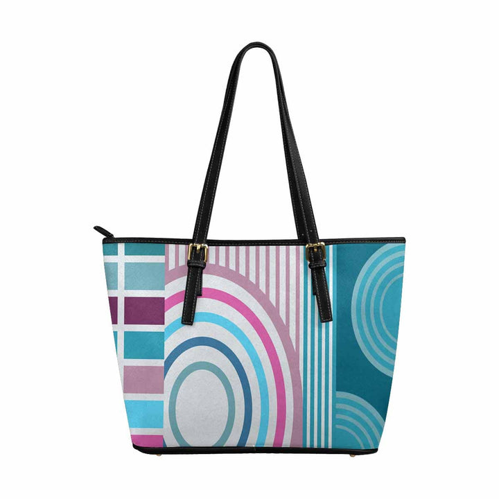 Large Leather Tote Shoulder Bag - Multicolor Handbag - Bags | Leather Tote Bags