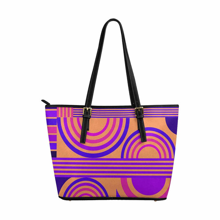 Large Leather Tote Shoulder Bag - Multicolor Handbag - Bags | Leather Tote Bags