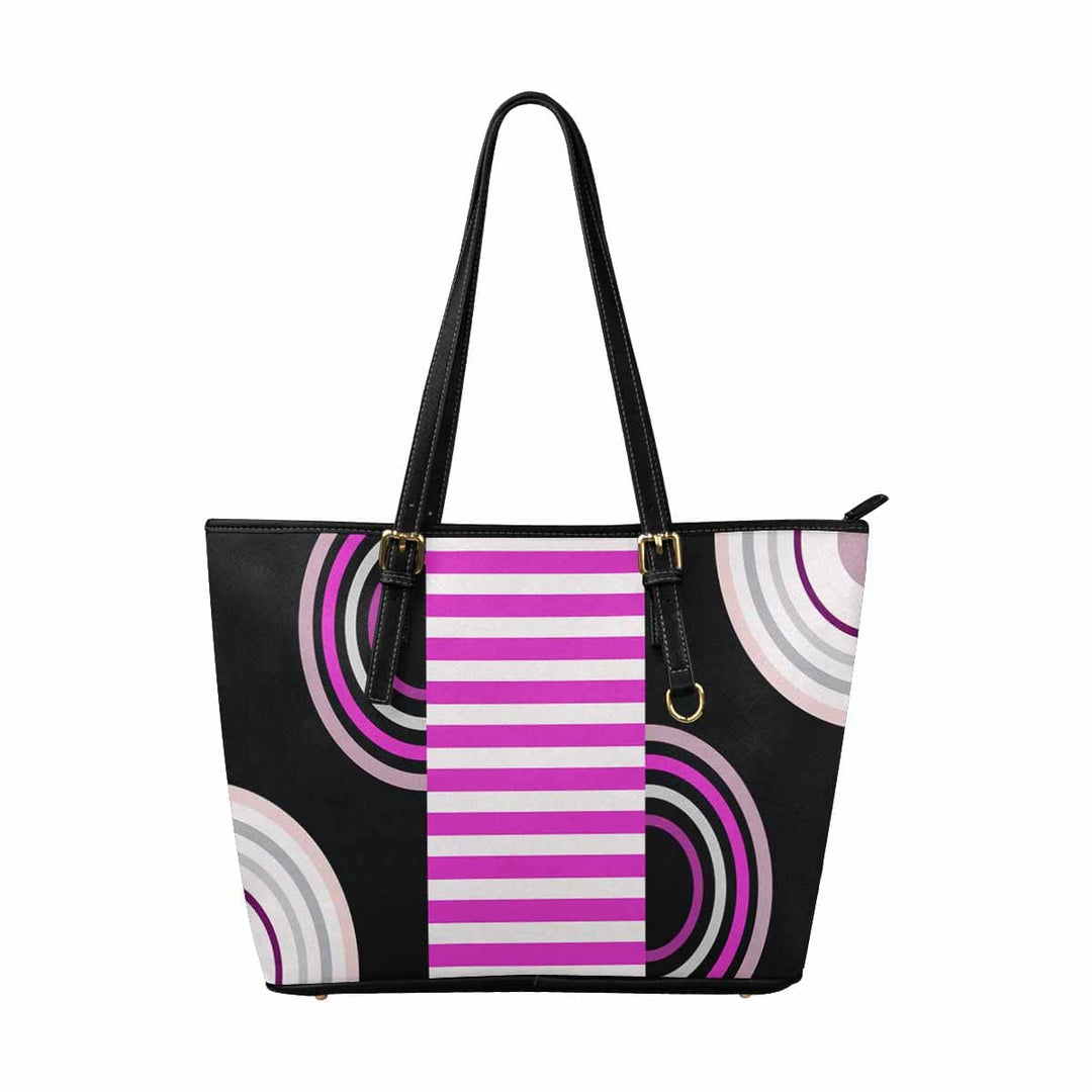 Large Leather Tote Shoulder Bag - Multicolor Handbag - Bags | Leather Tote Bags