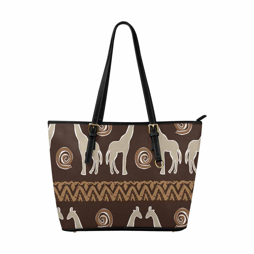 Large Leather Tote Shoulder Bag - Multicolor Handbag - Bags | Leather Tote Bags