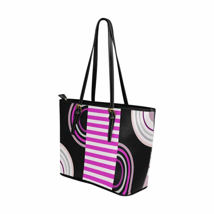 Large Leather Tote Shoulder Bag - Multicolor Handbag - Bags | Leather Tote Bags