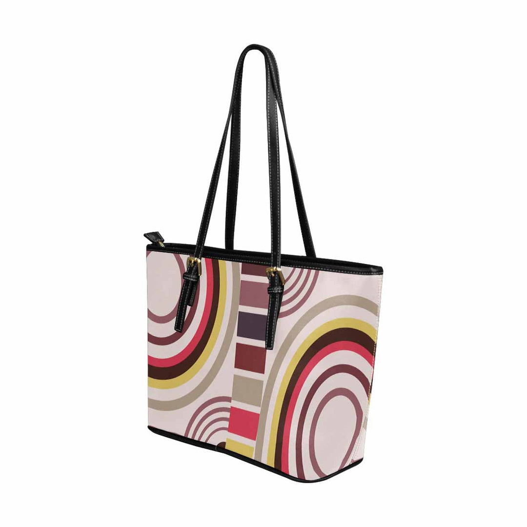 Large Leather Tote Shoulder Bag - Multicolor Handbag - Bags | Leather Tote Bags