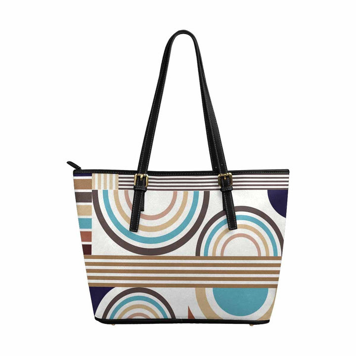 Large Leather Tote Shoulder Bag - Multicolor Handbag - Bags | Leather Tote Bags