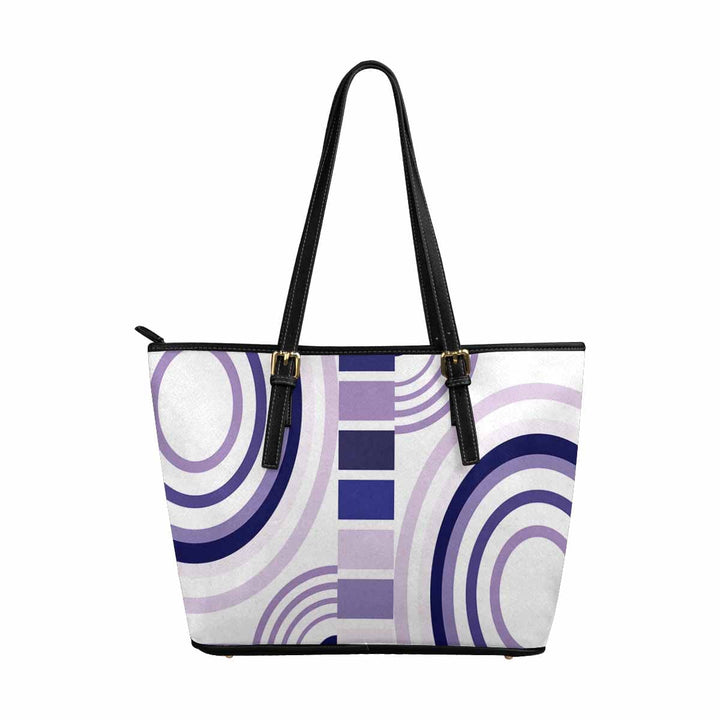 Large Leather Tote Shoulder Bag - Multicolor Handbag - Bags/Leather Tote Bags