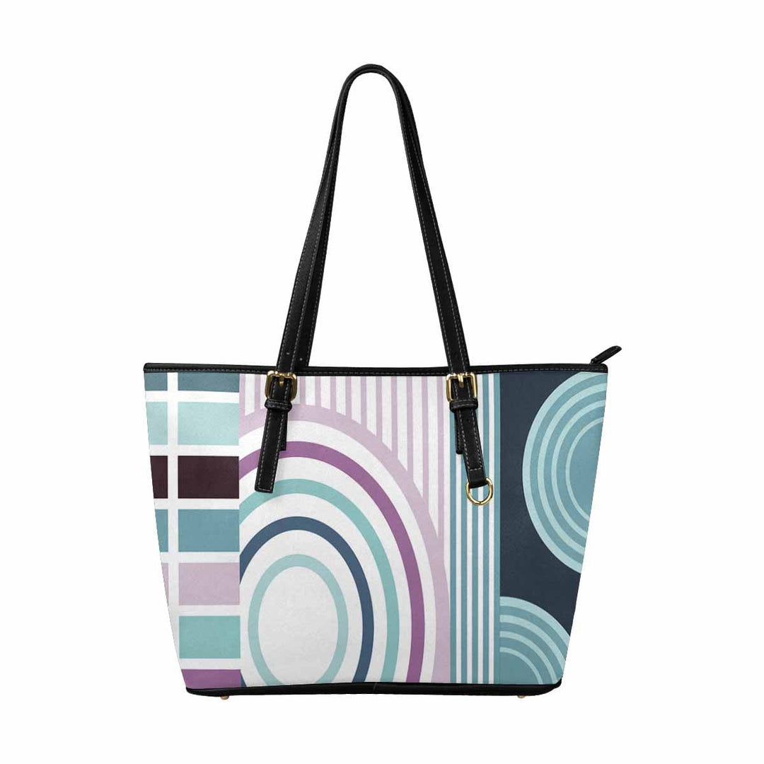 Large Leather Tote Shoulder Bag - Multicolor Handbag - Bags | Leather Tote Bags