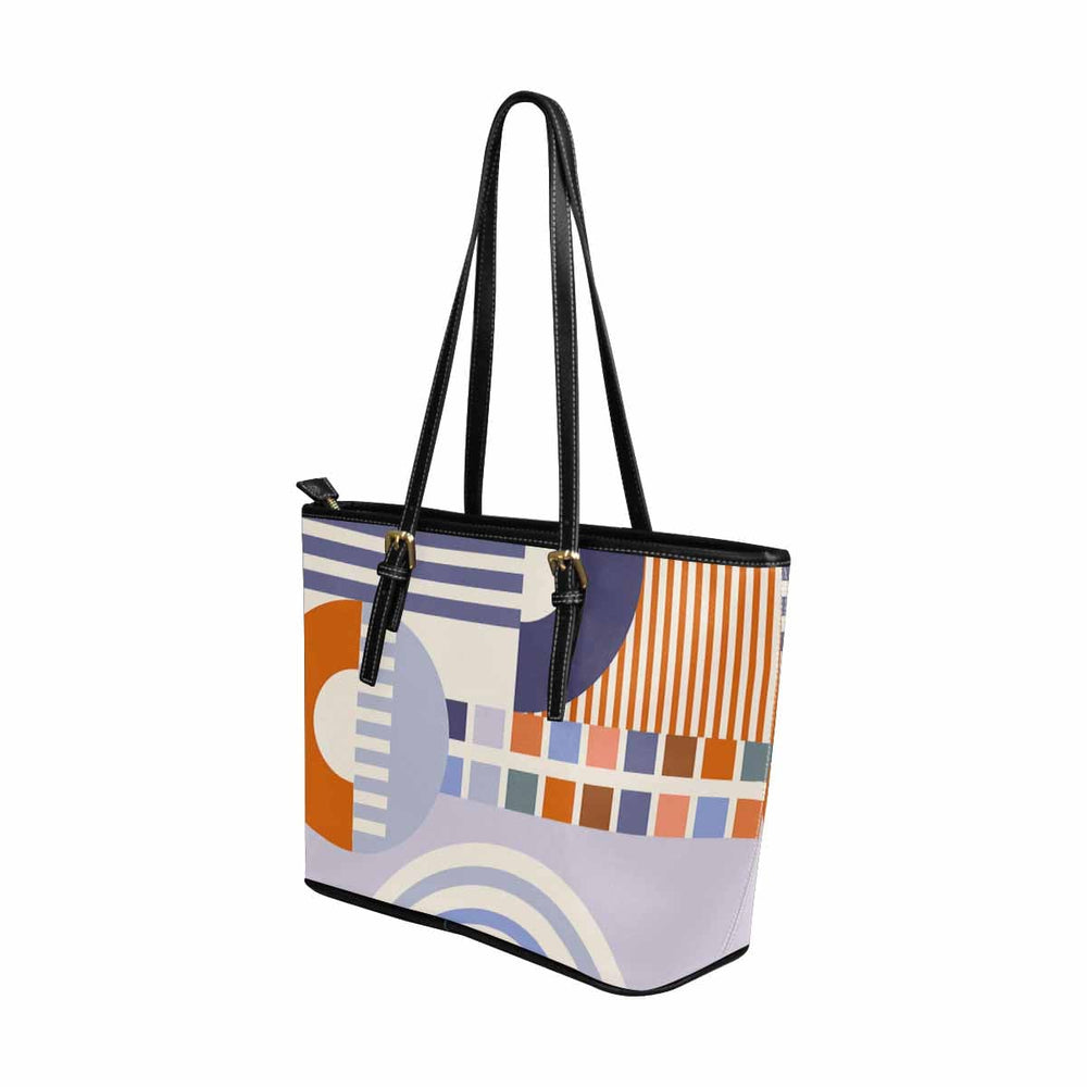 Large Leather Tote Shoulder Bag - Multicolor Handbag - Bags | Leather Tote Bags