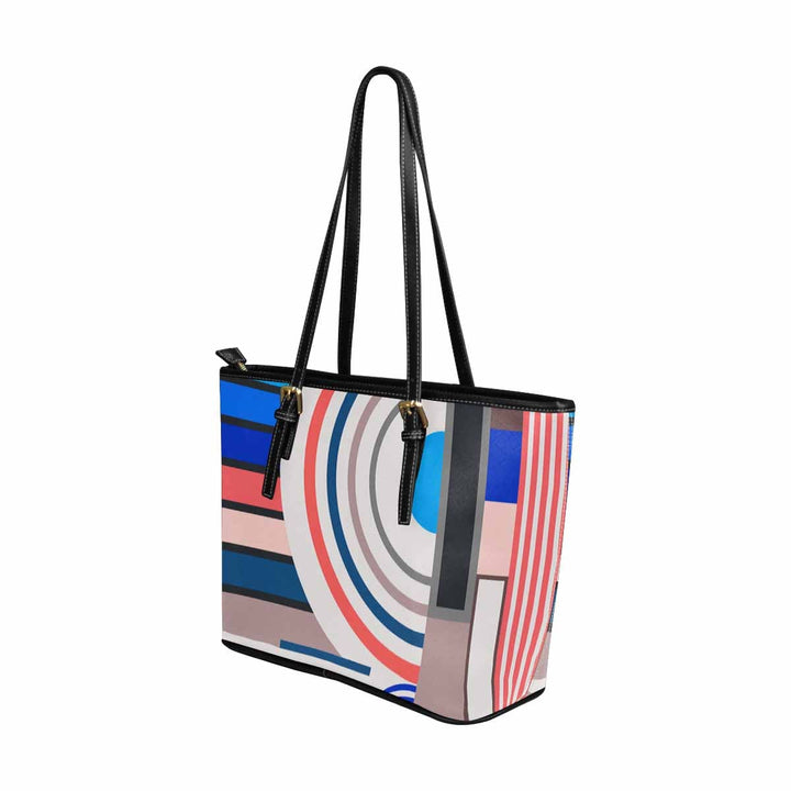 Large Leather Tote Shoulder Bag - Multicolor Handbag - Bags | Leather Tote Bags