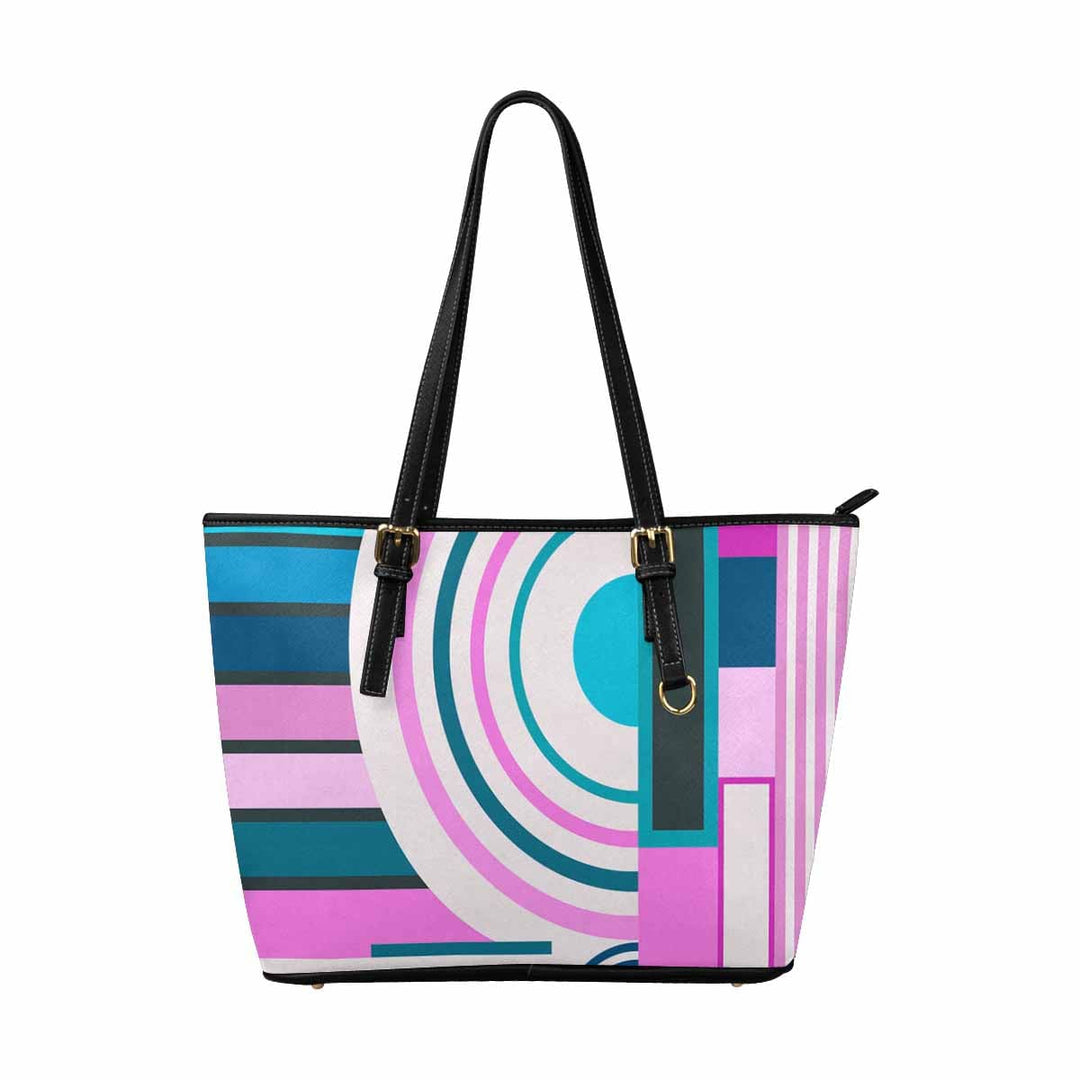 Large Leather Tote Shoulder Bag - Multicolor Handbag - Bags | Leather Tote Bags