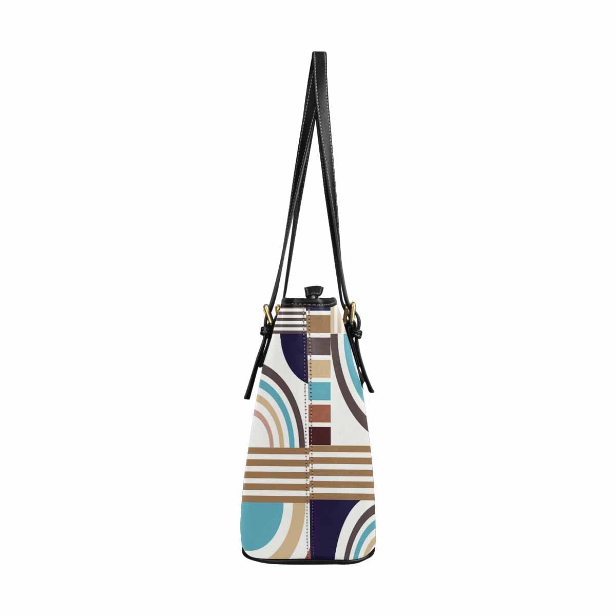 Large Leather Tote Shoulder Bag - Multicolor Handbag - Bags | Leather Tote Bags