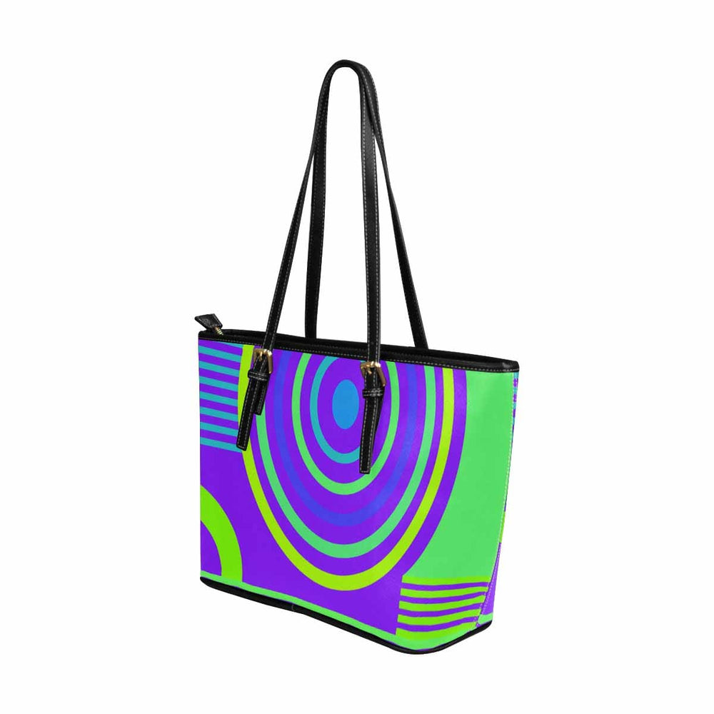 Large Leather Tote Shoulder Bag - Multicolor Handbag - Bags | Leather Tote Bags