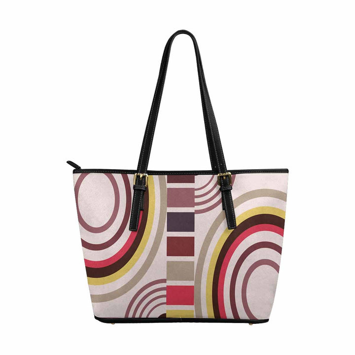 Large Leather Tote Shoulder Bag - Multicolor Handbag - Bags | Leather Tote Bags