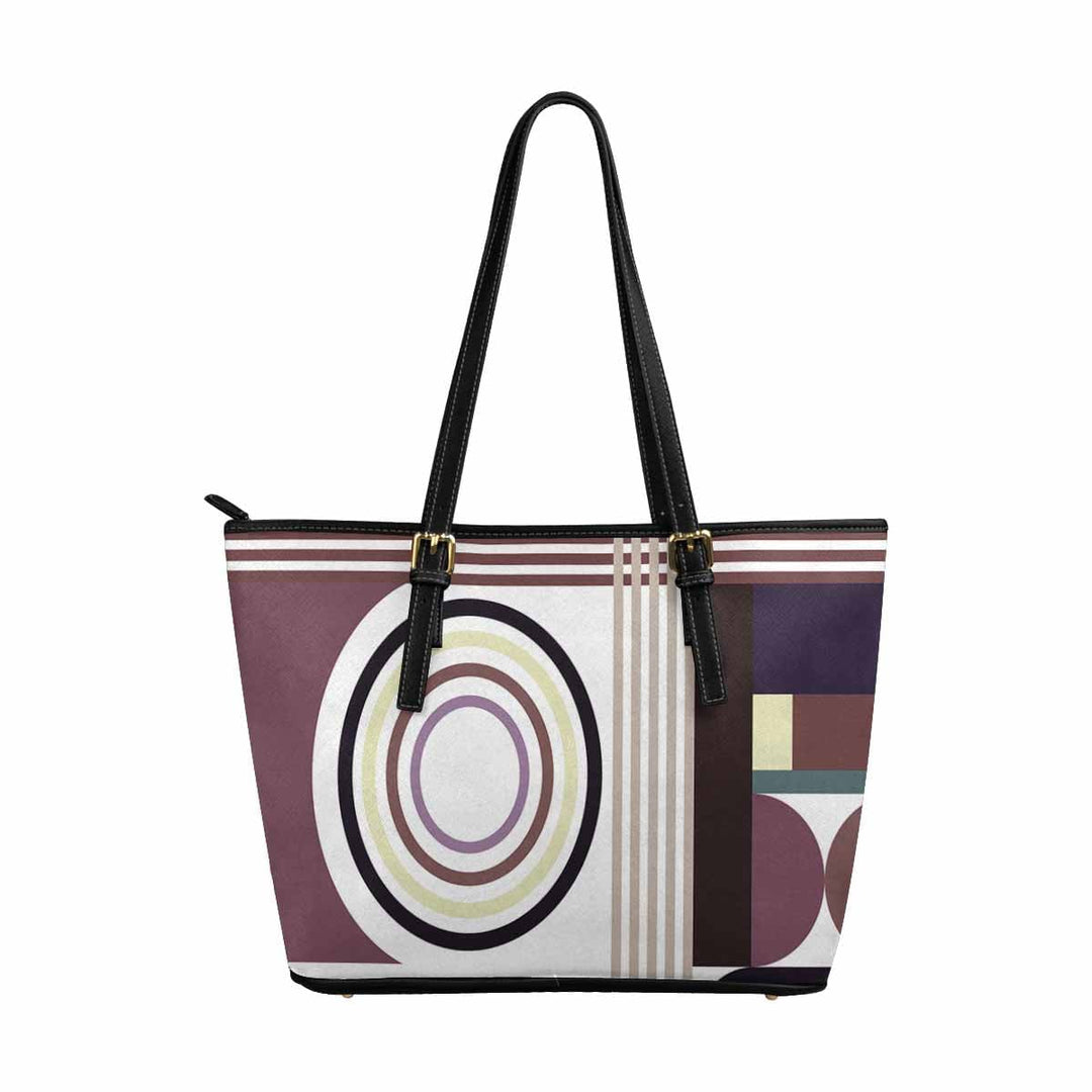 Large Leather Tote Shoulder Bag - Multicolor Handbag - Bags | Leather Tote Bags