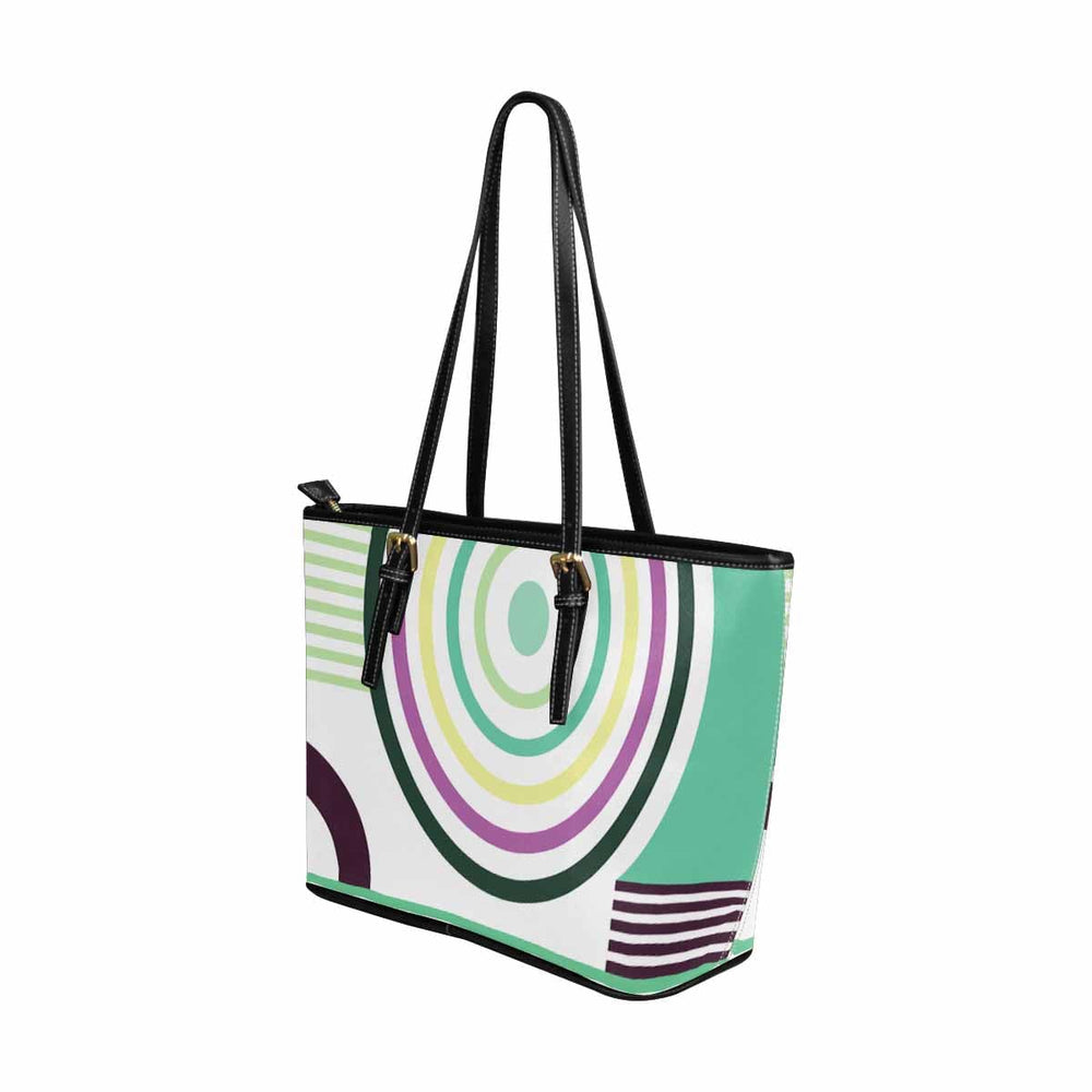 Large Leather Tote Shoulder Bag - Multicolor Handbag - Bags | Leather Tote Bags