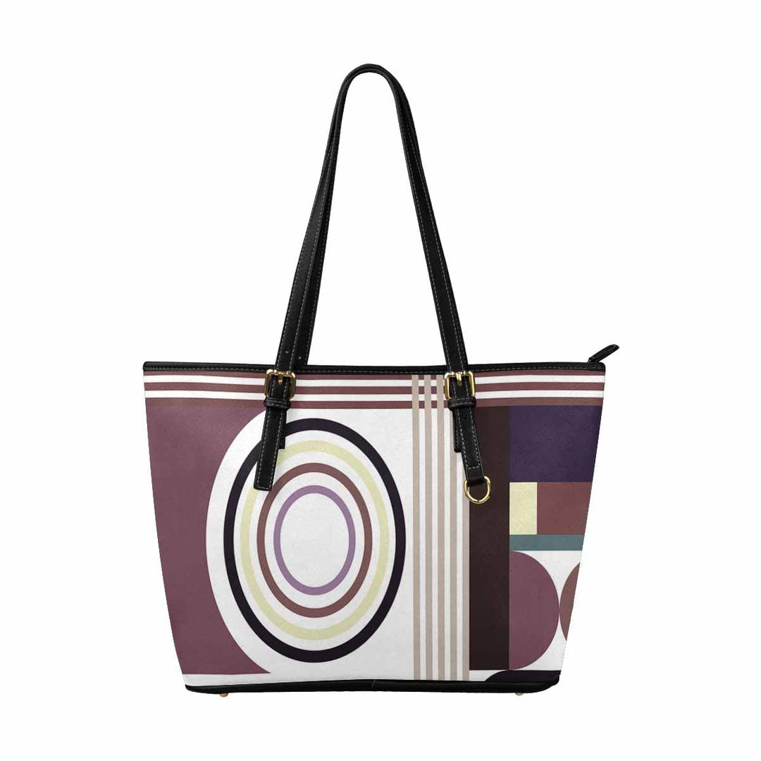 Large Leather Tote Shoulder Bag - Multicolor Handbag - Bags | Leather Tote Bags