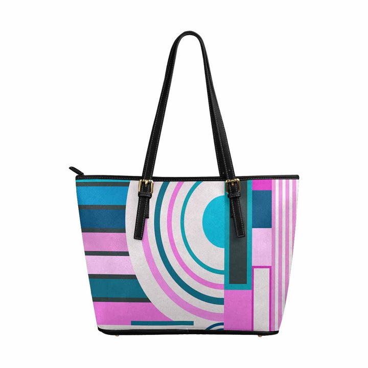 Large Leather Tote Shoulder Bag - Multicolor Handbag - Bags | Leather Tote Bags