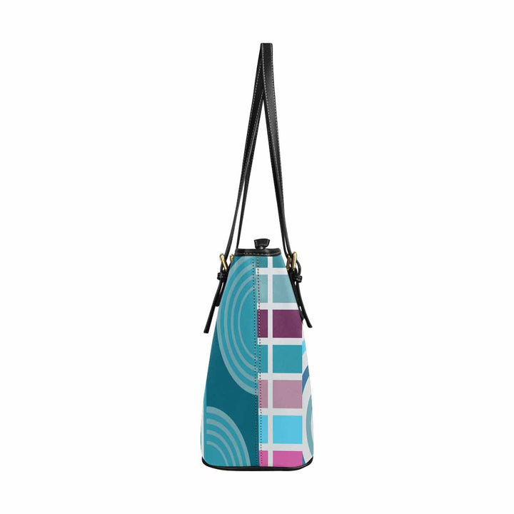 Large Leather Tote Shoulder Bag - Multicolor Handbag - Bags | Leather Tote Bags