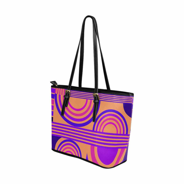 Large Leather Tote Shoulder Bag - Multicolor Handbag - Bags | Leather Tote Bags