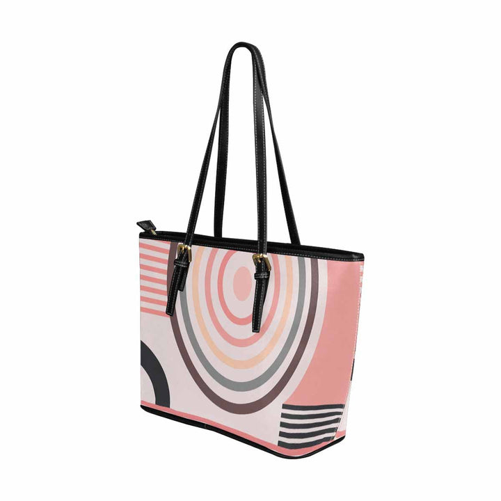 Large Leather Tote Shoulder Bag - Multicolor Handbag - Bags | Leather Tote Bags