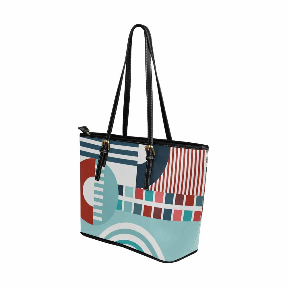 Large Leather Tote Shoulder Bag - Multicolor Handbag - Bags | Leather Tote Bags