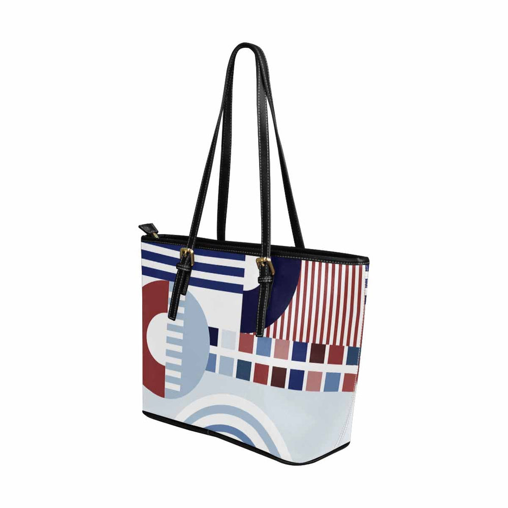 Large Leather Tote Shoulder Bag - Multicolor Handbag - Bags | Leather Tote Bags